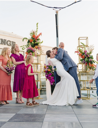 outdoor-ceremony-arch-joyful-kiss-southern-california